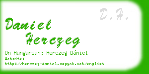 daniel herczeg business card