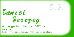 daniel herczeg business card